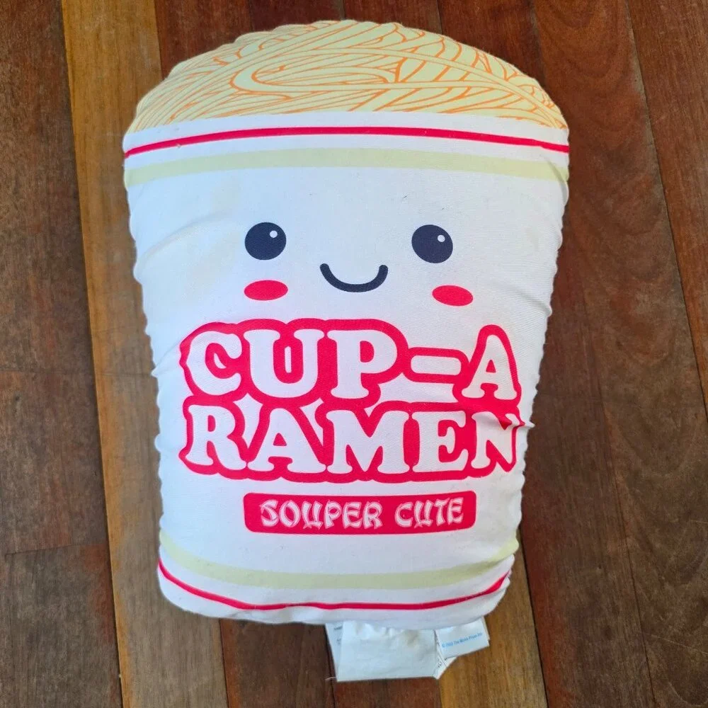 2 Scoops Cup-A-Ramen Souper Cute Pillow
